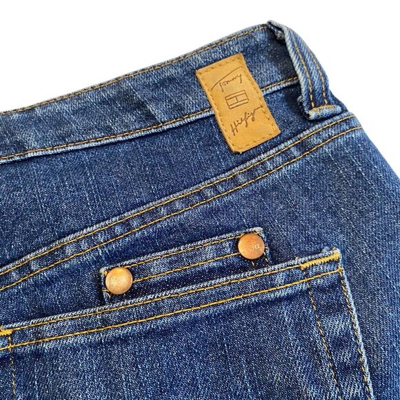 Tommy Hilfiger Hipster Blue Jeans Y2K Sz 8 - Picture 4 of 12